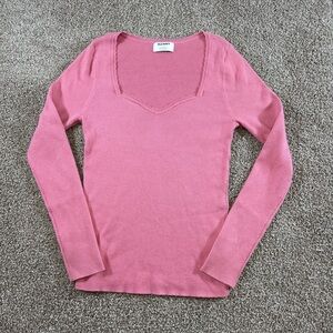 Old Navy Pink Ribbed Knit Top
